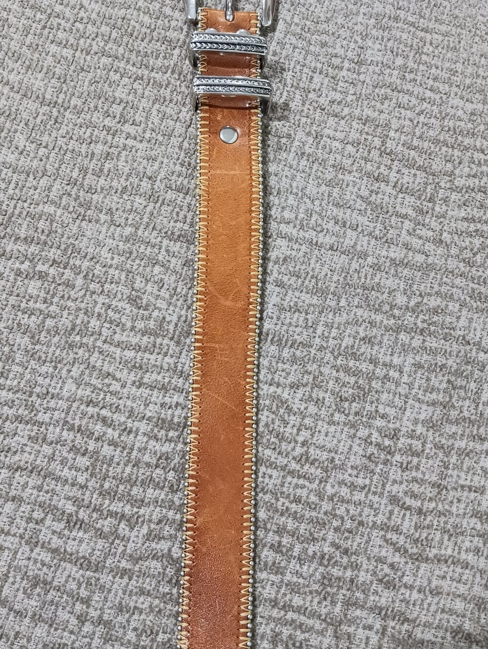 Vintage Streets Ahead Italian Leather Belt - Picture 4 of 16